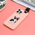 3D Cartoon iPhone 14 Pro Max TPU-deksel - Hund