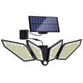 YY-22226 LED-solcellelampe med 4 lyshoder og PIR-bevegelsessensor - 800 lumen