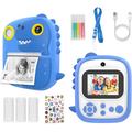 YYTech P3 T-Rex Barnekamera med øyeblikkelig utskrift - blå