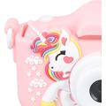 Unicorn-kamera for barn med 32GB minnekort og kortleser - rosa