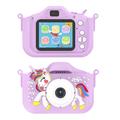 Unicorn-kamera for barn med 32GB minnekort og kortleser - lilla