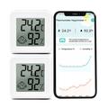 YZ6045 Smilefjes-ikon Elektronisk digitalt termohygrometer Smart Bluetooth-termometer Temperatur- og fuktighetsmåler
