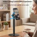 Yesido C303 360° roterende, justerbar magnetisk telefonholder til skrivebordet - svart