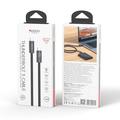 Yesido CA211 Thunderbolt 5 USB-C-kabel - 240W hurtiglading, 16K-video, 80 Gbps, 1m - svart