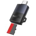 Yesido GS37 USB-C TF-kortleser med nøkkelbånd - 480 Mbps Plug-and-Play OTG-adapter