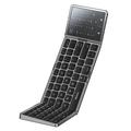 Yesido KB49 trippel sammenleggbart trådløst tastatur med berøringsplate, numerisk tastatur og stativ - engelsk