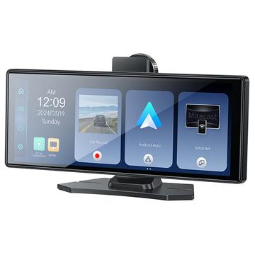 Yesido KM19 Bluetooth bilstereo m. CarPlay / Android Auto-navigasjon og ryggekamera - 10.2"