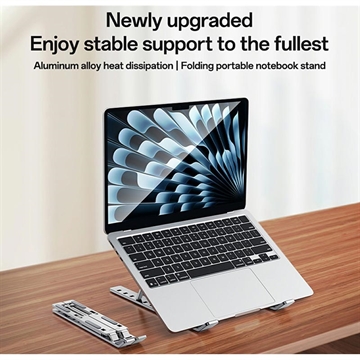 Yesido LP07 Justerbart stativ for bærbar PC - 13-20" - Sølv