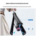 Yesido SF34 Selfiestang med stativ - 174cm, uttrekkbar/Bluetooth-fjernkontroll - 1/4" - svart