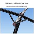 Yesido SF34 Selfiestang med stativ - 174cm, uttrekkbar/Bluetooth-fjernkontroll - 1/4" - svart