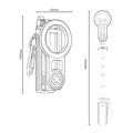Yesido SF35 magnetisk selfie-stativ - svart