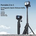 Yesido SF37 magnetisk selfiestang til DJI Osmo Action 6/5 Pro/4/Osmo 360 - svart