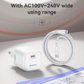 Yesido YC116 45W USB-C GaN-lader med USB-C-kabel – hvit