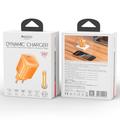 Yesido YC117 60W USB-C GaN-lader med USB-C-kabel – oransje