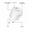 Yesido YC117 60W USB-C GaN-lader med USB-C-kabel – hvit