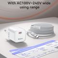 Yesido YC117 60W USB-C GaN-lader med USB-C-kabel – hvit