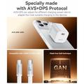 Yesido YC117 60W USB-C GaN-lader med USB-C-kabel – hvit