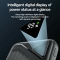 Yesido YP82 10000mAh Powerbank med digital skjerm - 22.5W, 2x USB-A, USB-C - Svart