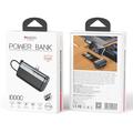 Yesido YP99 10000mAh powerbank med innebygd USB-C-til-Lightning-kabel - svart