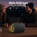 Yesido YSW39 Bærbar Bluetooth-høyttaler med subwoofer og RGB - 20W - Svart