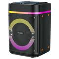 Yesido YSW51 45W TWS Bluetooth-høyttaler med to mikrofoner og RGB-lys - svart