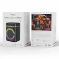 Yesido YSW51 45W TWS Bluetooth-høyttaler med to mikrofoner og RGB-lys - svart