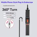 Z01 USB-endoskop – 1 m kabel, 6,5 mm kamera, 360° styring i to retninger
