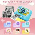 Z12 Mini instant kamera for barn med 32GB minnekort - Blå