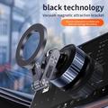 Z25 Sammenleggbar magnetisk biltelefonholder med vakuumsug - svart