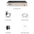 Zosi 3K Lite 8-kanals 4-i-1-DVR for HD-TVI/CVI/AHD/CVBS-kameraer