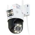 ZOSI C298Pro 8 MP PTZ-kamera med dobbelt objektiv, AI-sporing og nattsyn i farger