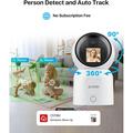 Zosi C519M 4MP smart WiFi-overvåkningskamera med AI-personregistrering - hvit