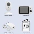 ZR303B babyalarm med 3.2" LCD-skjerm, toveis lyd og temperaturvarsel