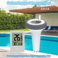 ZX3351A Trådløst flytende innendørs utendørs svømmebassengtermometer med digital visning og stativ