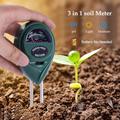 ZZ-009 3 i 1 jordtester med PH-/lys-/fuktsyretester for Bonsai Tree Garden Care Farm