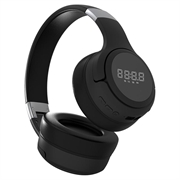 Zealot B28 trådløse over-ear-hodetelefoner med LCD-skjerm - svart