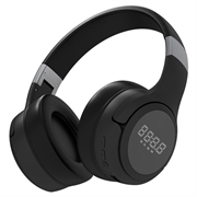 Zealot B28 trådløse over-ear-hodetelefoner med LCD-skjerm - svart