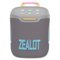 Zealot S122 bærbar Bluetooth-høyttaler med subwoofer - 25W - grå