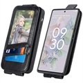 Glidelåslomme Google Pixel 6a Vertikalt Flip-deskel - Svart
