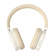 Baseus Bowie H1 Over-Ear trådløse hodetelefoner - Bluetooth 5.2, ANC - Hvit