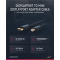 Clicktronic DisplayPort / Mini DisplayPort Adapter Kabel - 1m - Svart