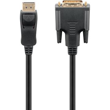 Goobay DisplayPort 1.2 / DVI-D Adapter Kabel - Gullbelagt - 3m