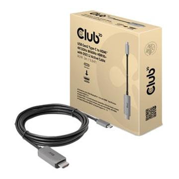 Club 3D Video adapter kabel HDMI / USB 3m Svart Grå