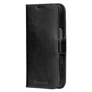 iPhone 16e dbramante1928 Lynge MagSafe 2-i-1 lommebokveske i lær - svart