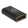 Delock Adapter Høyhastighets HDMI med Ethernet - HDMI-A hunn > HDMI-A hunn