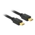 Delock-kabel Mini DisplayPort 1.2 hann > Mini DisplayPort hann - 3m