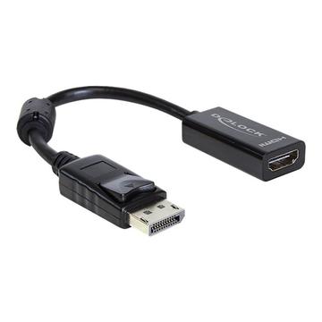 Delock Adapter DisplayPort hann > HDMI hunn - Svart