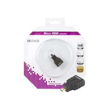 Deltaco Micro HDMI Adapter - Svart