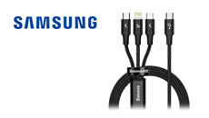 Samsung nettbrett adapter og kabel