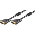Goobay Dual Link DVI-D Full HD Kabel - 10m - Gullbelagt - Svart